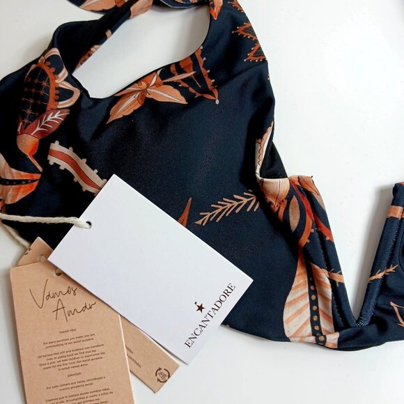 Anthropologie Encantadore Lysha Ruffled Bikini Top - Picture 7 of 9